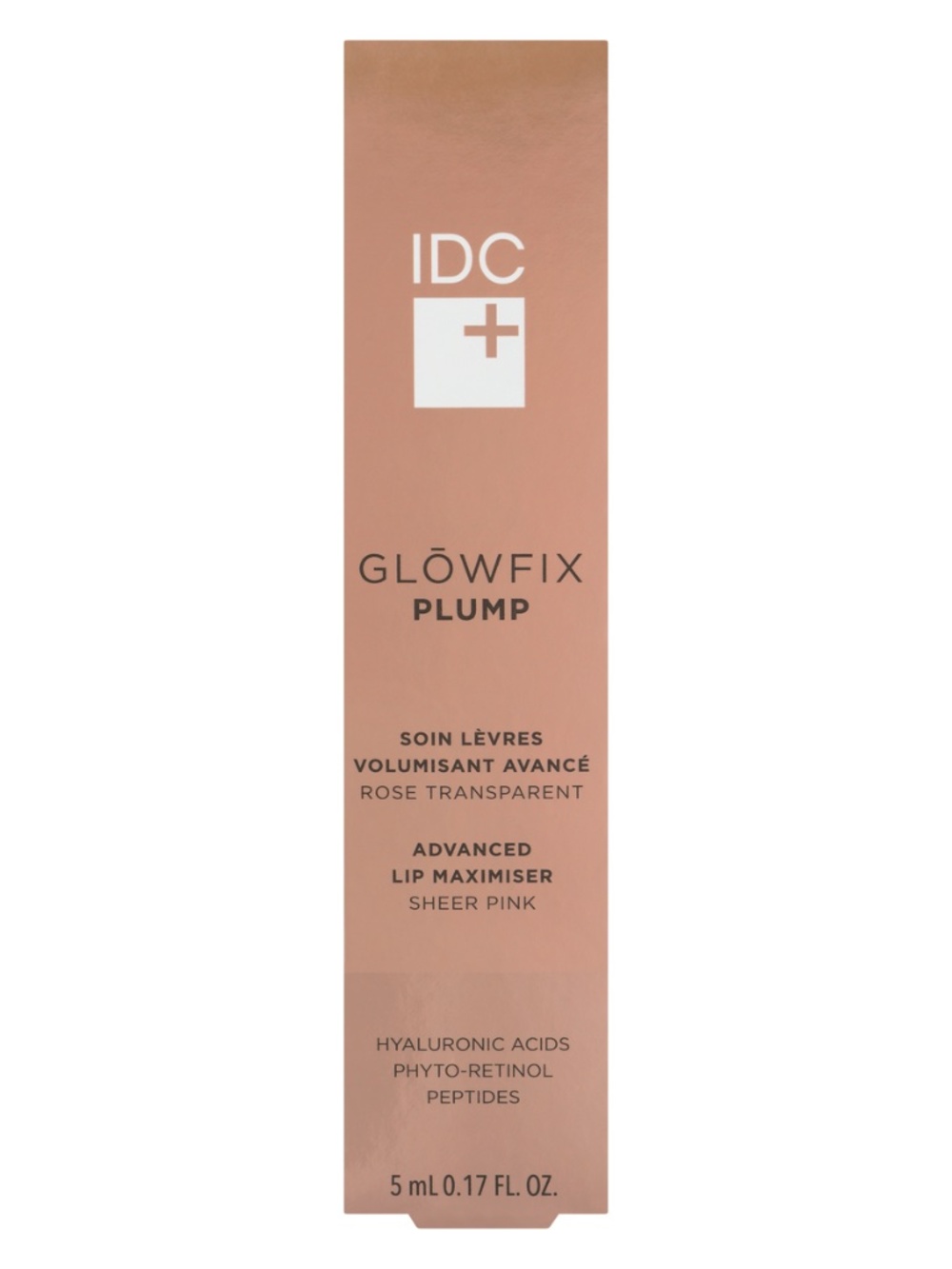 GLŌWFIX Plump (Teinte : Rose Transparent) de la marque québécoise IDC Dermo